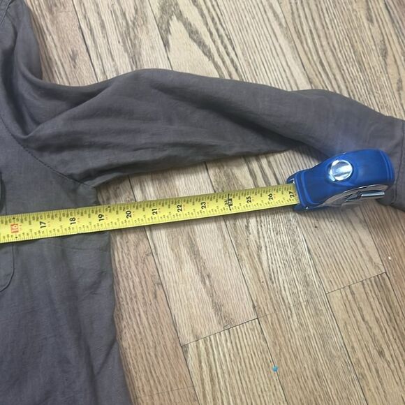 CHELSEA & THEODORE 100% LINEN BUTTON DOWN SHIRT‎ SIZE L - Picture 11 of 11